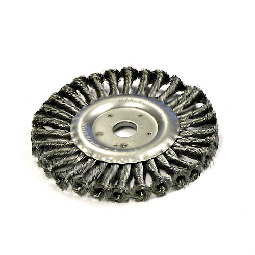 Wielborstel, getordeerd, 150 x 12 mm, gat 22,2 mm (7/8"), staal, IMPA 591291
