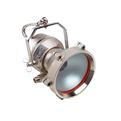 Wolf A-0445, Pneumatic Explosion proof floodlight, certified for zone 1 & 2, 12 V, 55 W