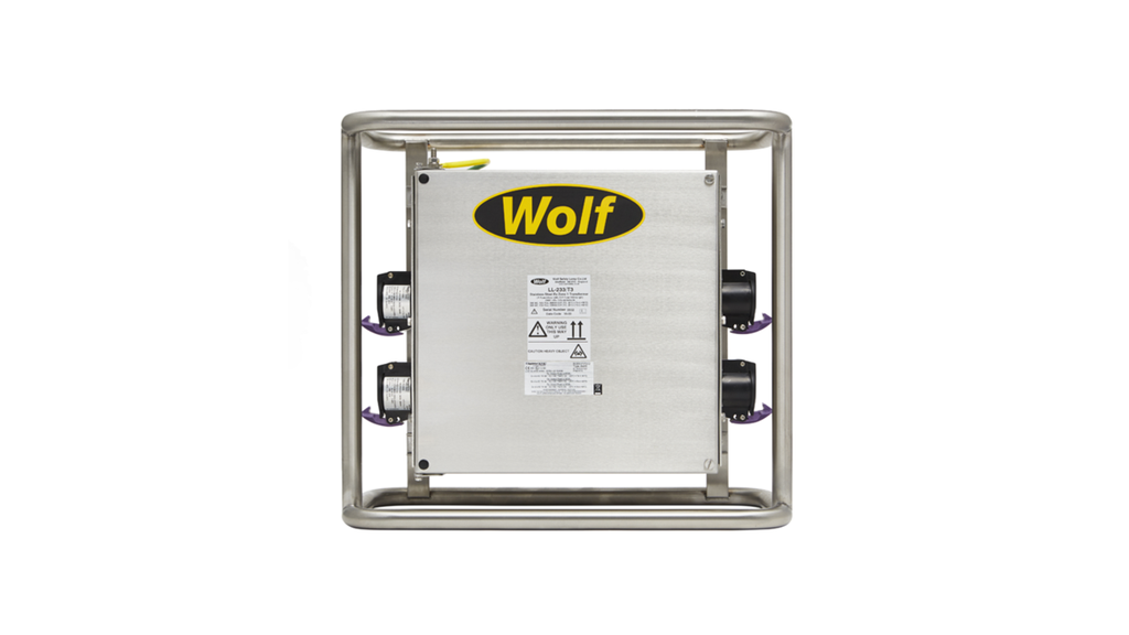 WolfLL-233/T3 Transformer 230 V, SS enclosure, with 4 x 24 V 2 pole Ex ATX sockets, 15m SY Cable with ATX plug 