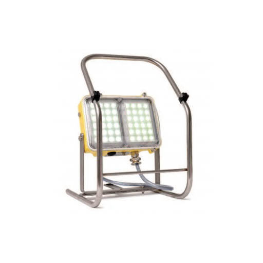 Wolf WF-300, ATEX LED Floodlight, 24 V, non-linkable, with 10 m cable, ATX plug