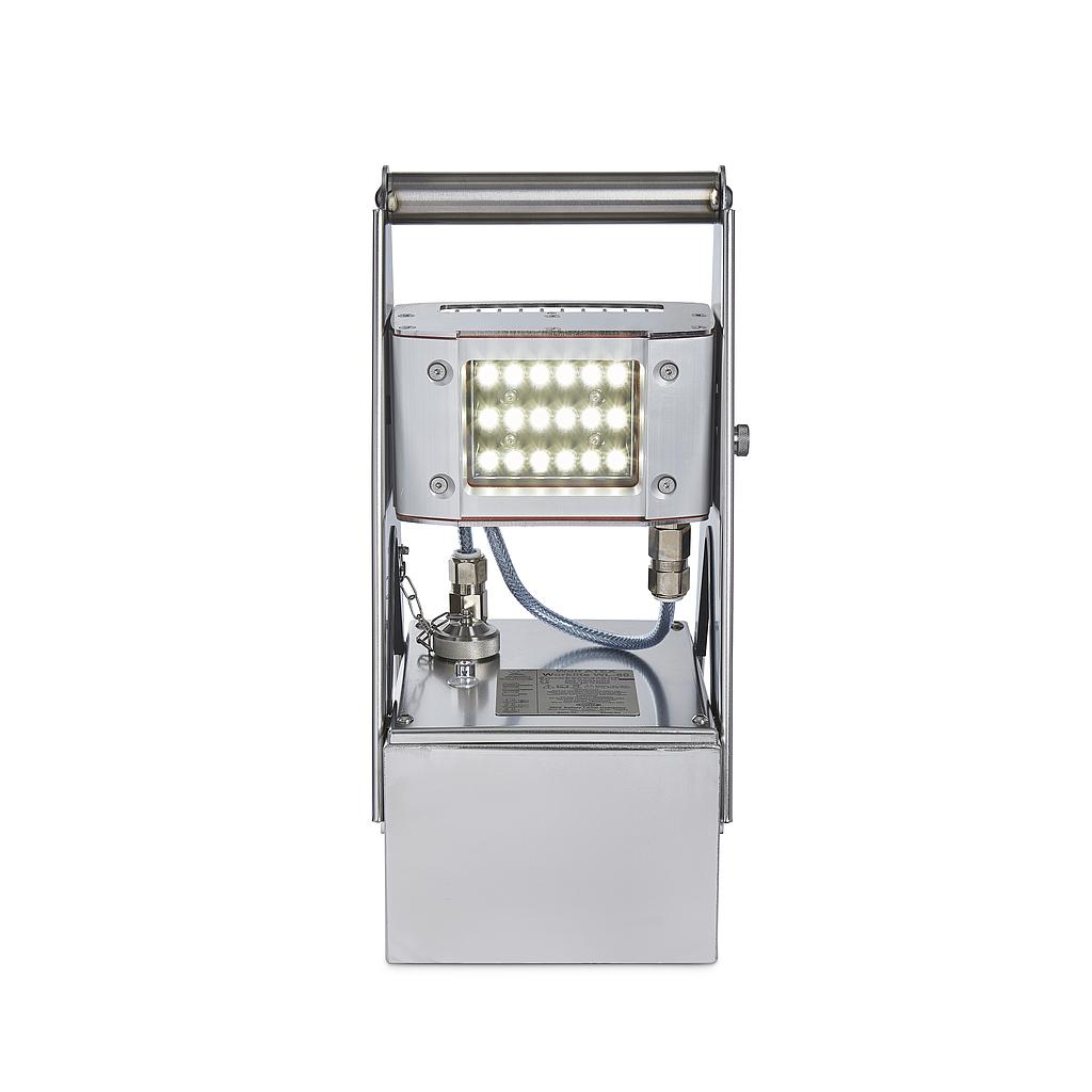 Wolf WL-80, Rechargeable ATEX worklight with 18 LEDs, incl. battery (18 amp/h) & charger for 110 - 230 V, IMPA 331951