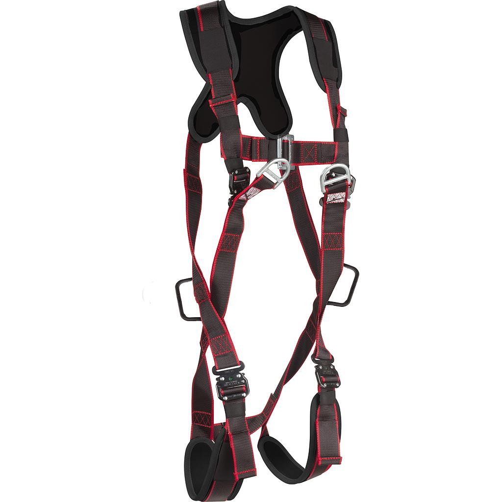 Climax 21-C Atex Plus, Anti-static comfort full body harness, 2 D-rings chest, 1 D-ring dorsal, quick-fit buckles and padded leg straps, IMPA 331101