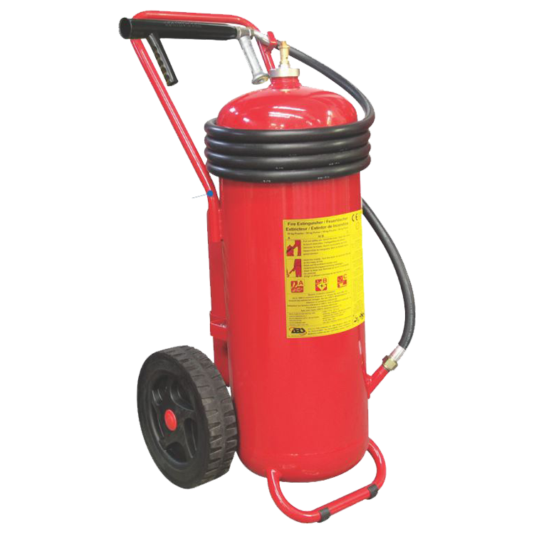 ANAF Poederblus Trolley 25 kg, ABC Poederblusser met manometer MED gecertificeerd, 25 kg, IMPA 331019