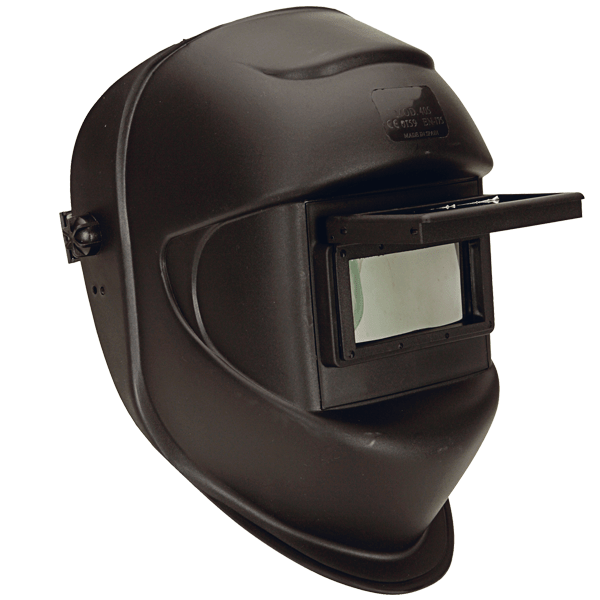 Climax 405 CPA, Weldinghelmet, 110 x 55 mm, shade 12, flip visor for grinding, IMPA 851116