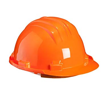 Climax 5-RS, Orange Safety Helmet, HDPE, manualy adjustable 6 point suspension, EN397 / EN50365, IMPA 310104