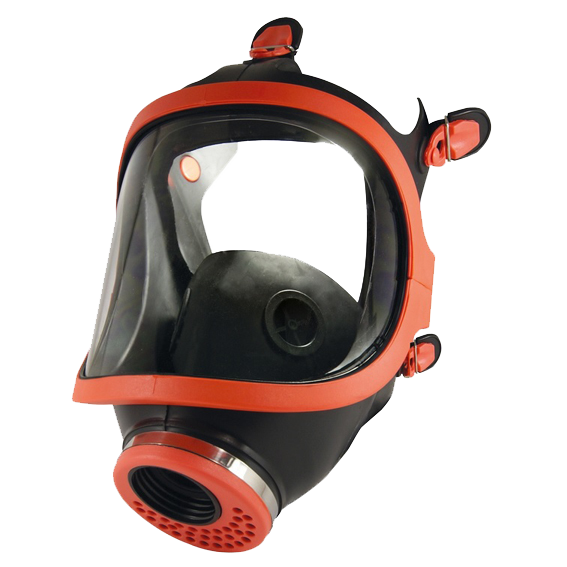 Climax M731-C, Full face mask, natural rubber for single filter with EN148 thread, IMPA 331135