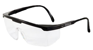 Climax 569-I, Transparante Veiligheidsbril, polycarbonaat, in lengte verstelbare poten, rondom zicht, IMPA 311061