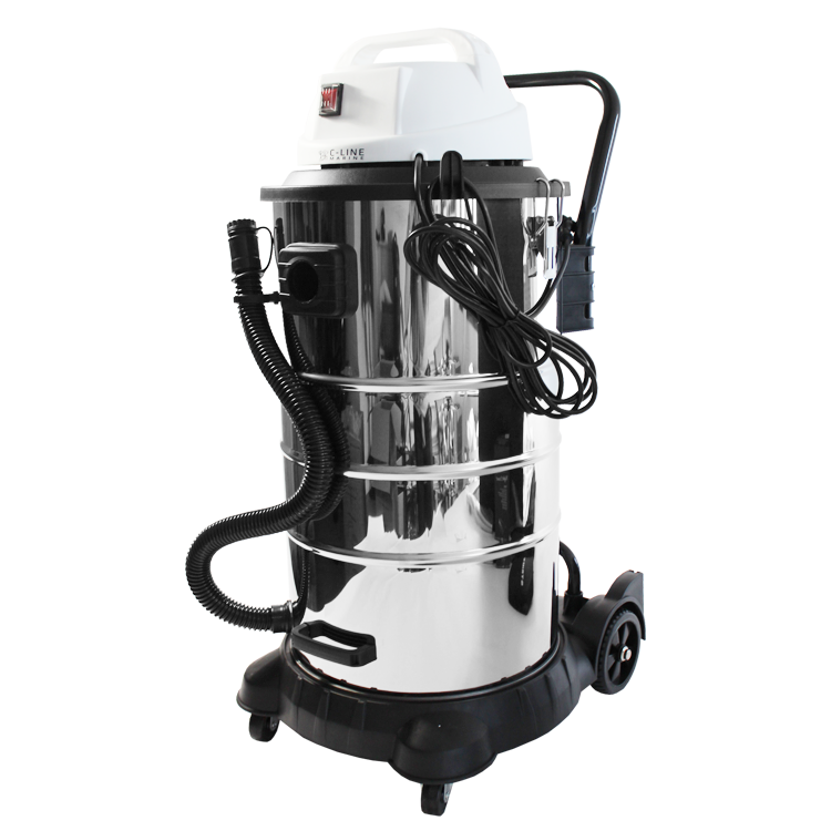 C-Line BJ123, Industrial Wet-dry vacuum cleaner, cap 60 Ltr, 230V 50/60Hz, 1400 W, SS housing, IPX4 certified, IMPA 590712