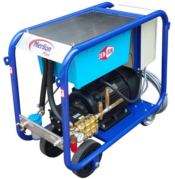 Den-Sin Merlion Plus E-350 Industrial High-Pressure Water Blaster for 350 Bar, 440 V, 3 Ph, 60 Hz, 21 l/min, IMPA 590858