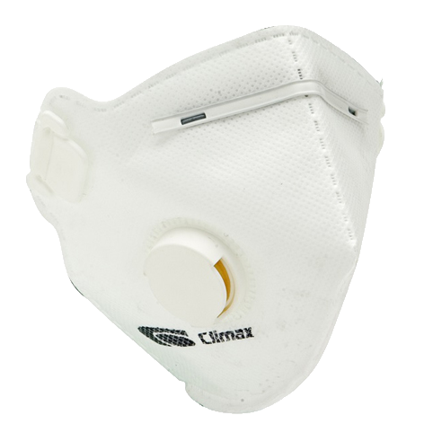 Climax 1720-V, Wegwerp mondkapje/stofmasker, FFP2/N95, met uitblaasventiel, per stuk verpakt, IMPA 331128