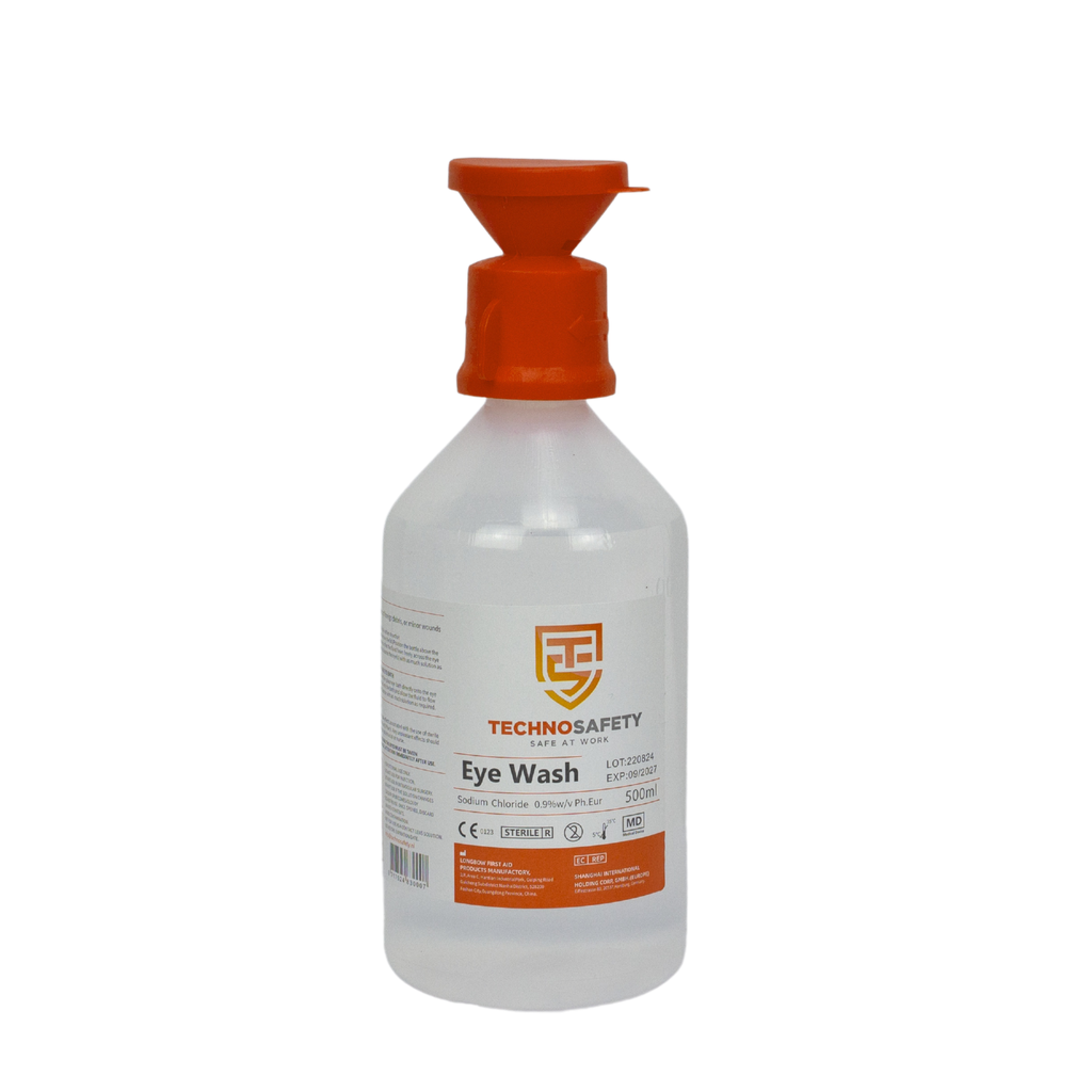 Oogspoelfles Technosafety 500 ml  NaCl 0,9pct, IMPA 390673 
