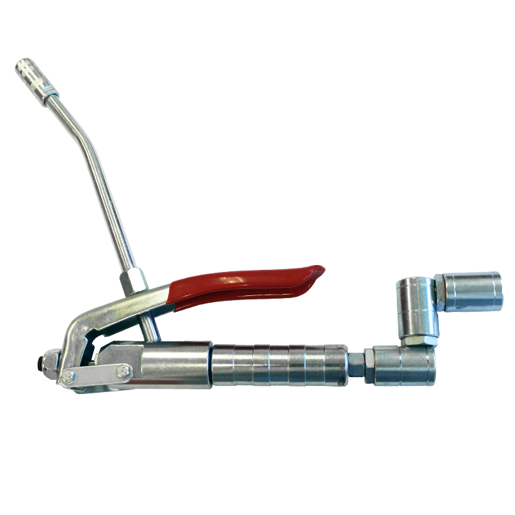 Grease Gun 2305, 1/4" NPT female in, with bent rigid pipe, with triple swivel, IMPA 617565