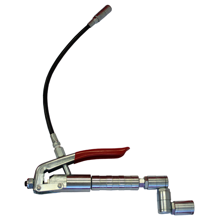 Grease Gun 2305, 1/4" NPT female in, with triple-swivel, with flexible pipe, IMPA 617412