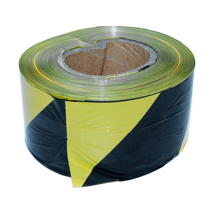 Markeringstape Geel-Zwart op rol met plakzijde 33 m x 5 cm, IMPA 331195