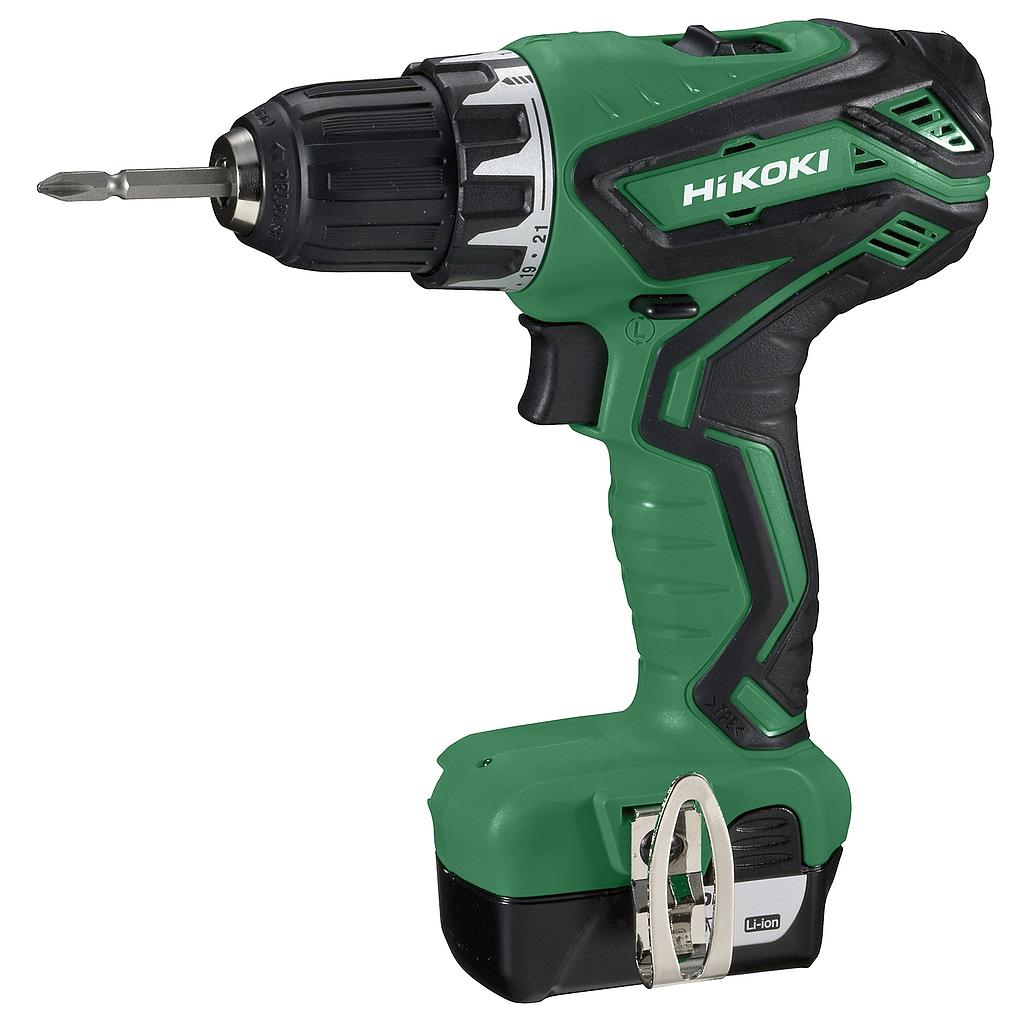 Hikoki DS12DAWFZ Rechargeable Drill 12 V, in box with charger and 2 x 2,5Ah Li-ion batteries, IMPA 590906