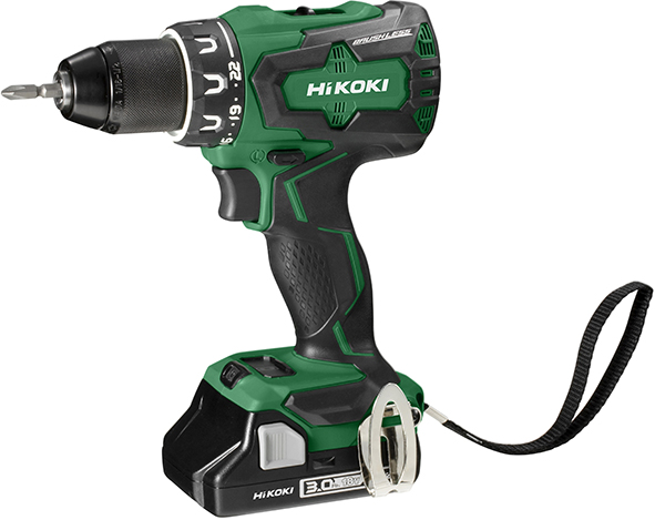 Hikoki DS18DBSLWNZ Rechargeable Drill 18 V, in box with charger and 2 x 3,0Ah Li-ion batteries, IMPA 590906