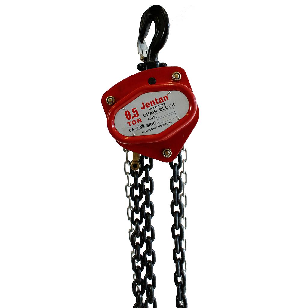 JTVS-005, Kettingtakel, Werklast 0,5 ton, Hijshoogte 6 m, IMPA 615006