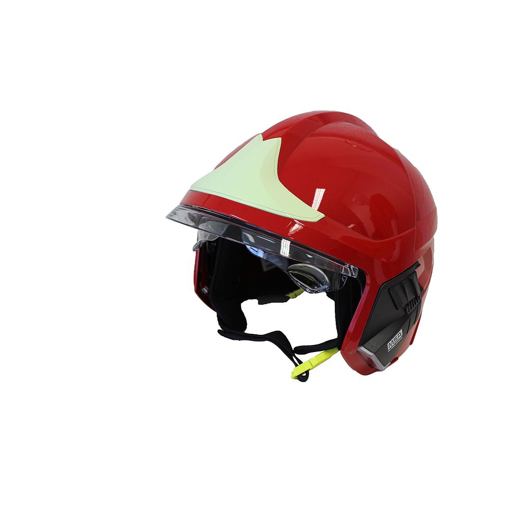 MSA Gallet F1 XF Fire Helmet,  non-vented, red, EN443, size L, IMPA 310568