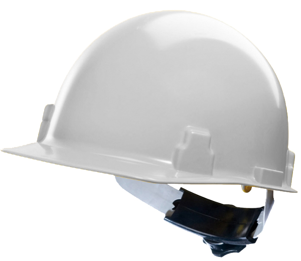 MSA Safety helmet, polyester resin, White for high temperature use, IMPA 331159
