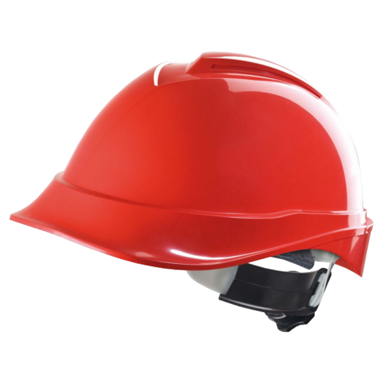 MSA V-Gard 200 Rode Veiligheidshelm met Fas-Trac binnenwerk, EN397, niet geventileerd, IMPA 310203