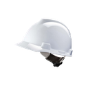 [10438] MSA V-Gard 200 White Safety Helmet with Fas-trac suspension, EN397, non-vented, IMPA 310202