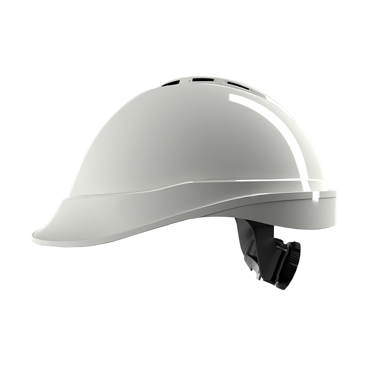 MSA V-Gard 200 White Safety Helmet with Fas-trac suspension, EN397, VENTED, IMPA 310202