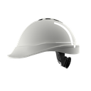 [10437] MSA V-Gard 200 White Safety Helmet with Fas-trac suspension, EN397, VENTED, IMPA 310202