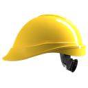 [10439] MSA V-Gard 200 Yellow Safety Helmet with Fas-trac suspension, EN397, non-vented, IMPA 310201