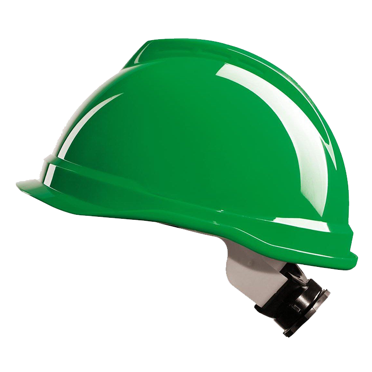 MSA V-Gard 520 Green Safety Helmet with Fas-Trac suspension, EN397, non-vented, IMPA 310306