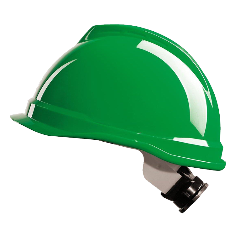 MSA V-Gard 520 Groene Veiligheidshelm met Fas-Trac binnenwerk, EN397, niet geventileerd, IMPA 310306