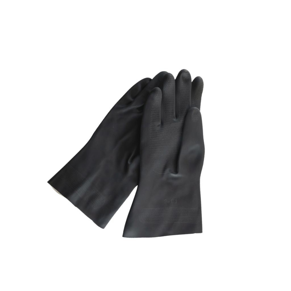 Handschoen neopreen, zwart chemisch bestendig lengte 30 cm, CE Cat.3 mt: 10 - XL, EN ISO 374-5:2016, EN 388:2016, EN ISO 374-1:2016/ type A, IMPA 190122  