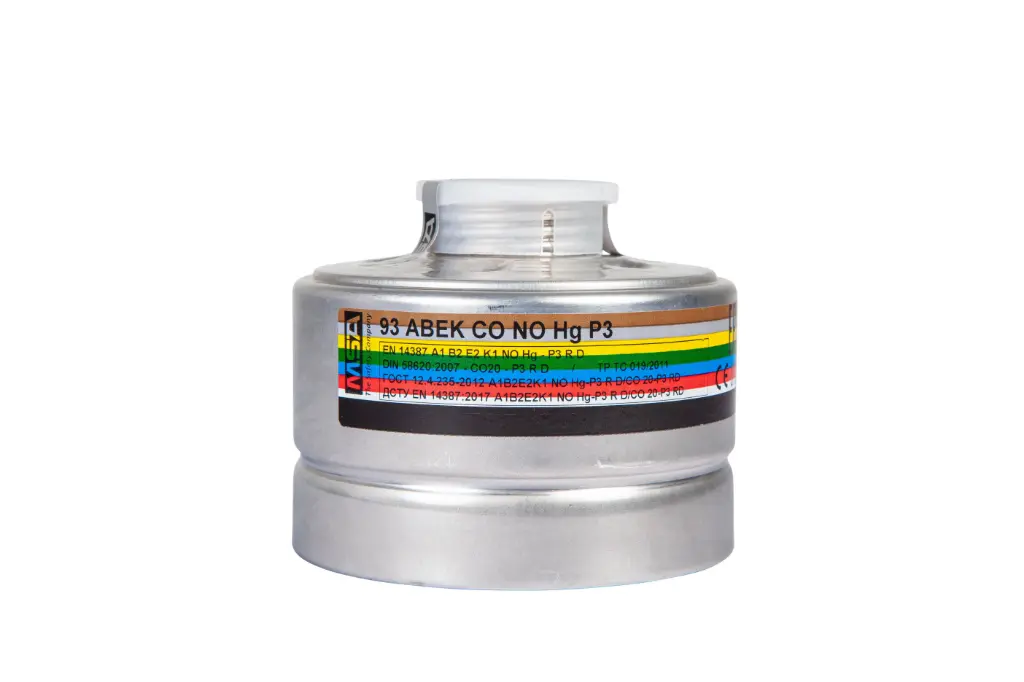 MSA filter cartridge 93 ABEK-CO-NO Hg-P3 (A1B2E2K1CONOHg-P3) R D (speciale filter) 10160507, IMPA 331283