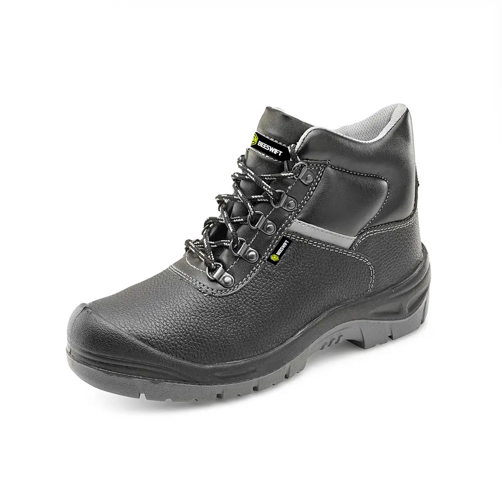 SSP safety high work shoe with steel toe, black, S3, size 48 (31 cm), IMPA 190323 