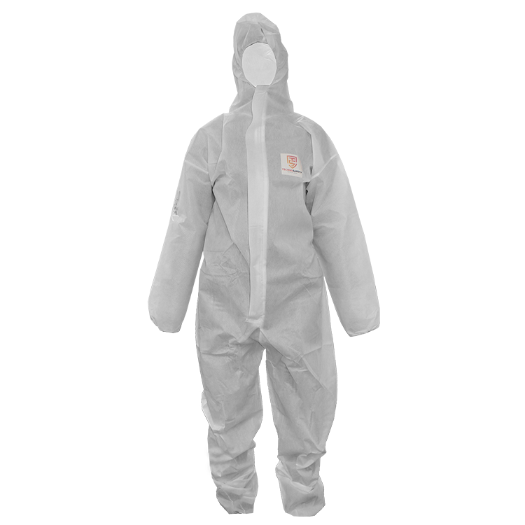 Technosafety disposable coverall, Cat III, Type 5/6, White, Anti-static, Size XXL, IMPA 312005