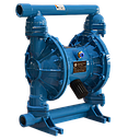 TETRA TDPK-25 AL/B, Pneumatische membraanpomp, aluminium frame, buna membranen, in/uit 1", air inlet 1/2", IMPA 591601
