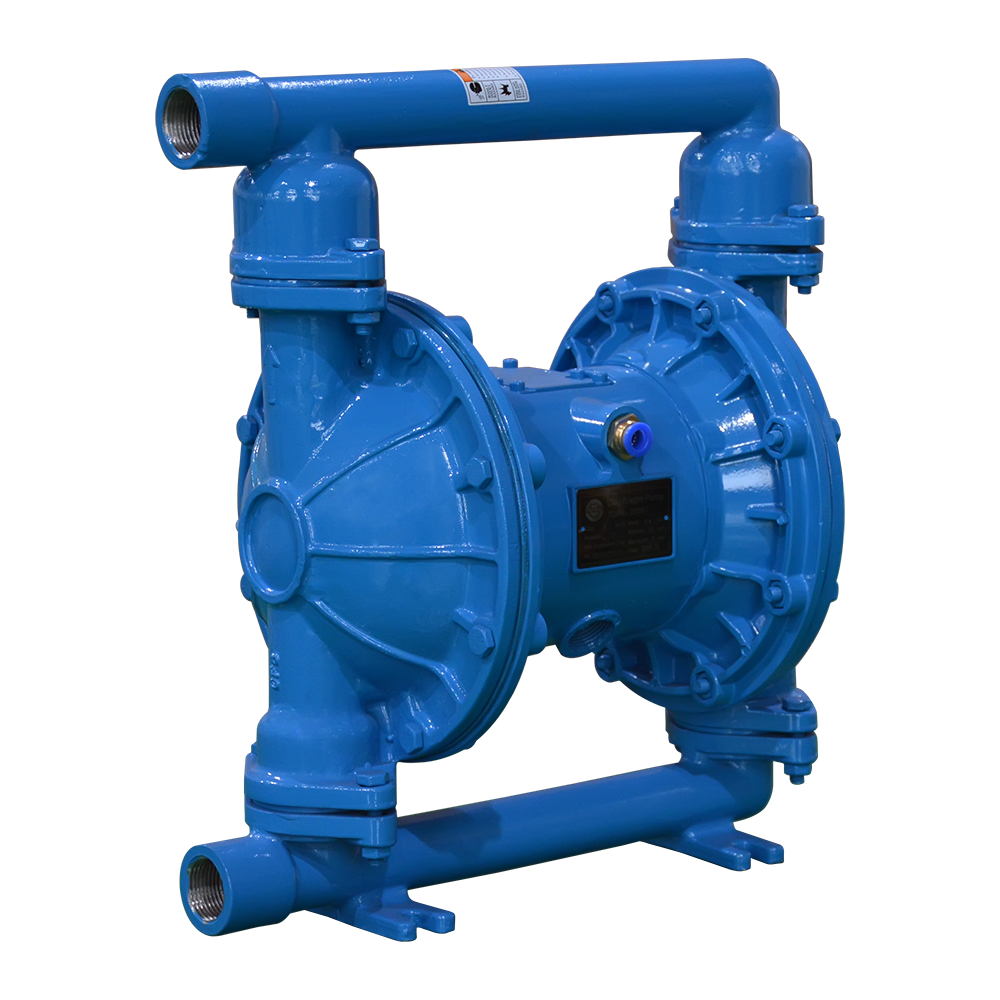 TETRA TDPK-25 SS/T, Pneumatische membraanpomp, roestvrij stalen frame, teflon membranen, in/uit 1", air inlet 1/2", IMPA 591716
