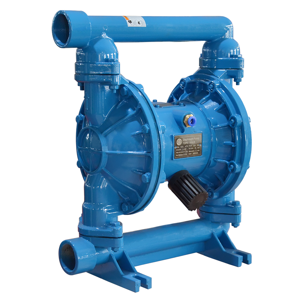 TETRA TDPK-40 AL/B Pneumatische membraanpomp, Aluminium frame, Buna membranen, In/uit 1-1/2", air inlet 1/2", IMPA 591602