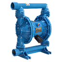 TETRA TDPK-40 AL/B Pneumatische membraanpomp, Aluminium frame, Buna membranen, In/uit 1-1/2", air inlet 1/2", IMPA 591602