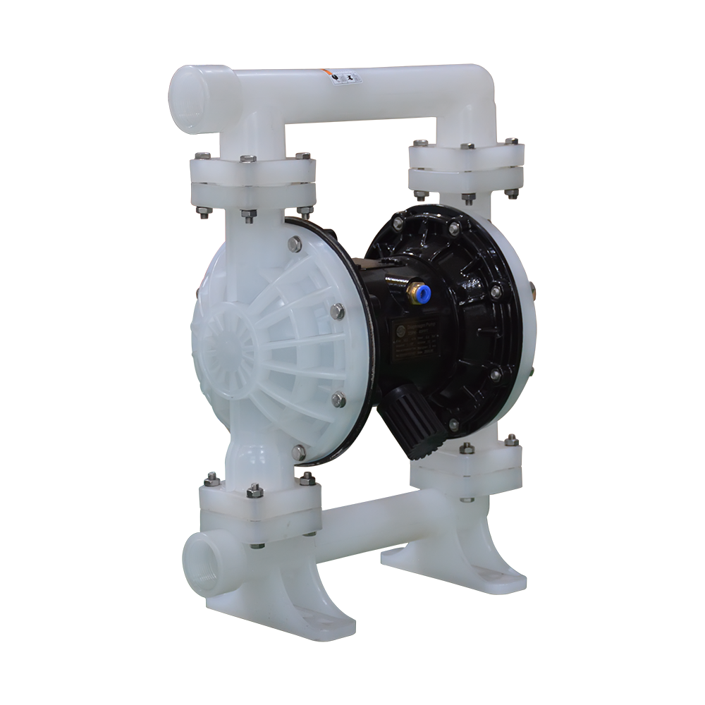 TETRA TDPK-40 PP/T Pneumatische membraanpomp, Polypropyleen frame, Teflon membranen, in/uit 1-1/2", air inlet 1/2", IMPA 591613