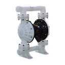 TETRA TDPK-40 PP/T Pneumatische membraanpomp, Polypropyleen frame, Teflon membranen, in/uit 1-1/2", air inlet 1/2", IMPA 591613