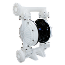 TETRA TDPK-50 PP/T Pneumatische membraanpomp,  Polypropyleen frame, Teflon membranen,  in/uit 2", air inlet 1/2",  IMPA 591614