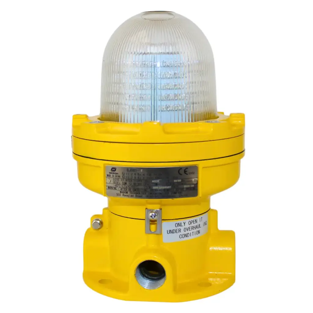 Warom BBJ81-B, ATEX 1 & 2, Blue LED Zwaailicht, 24V DC/AC, 5W, IP66