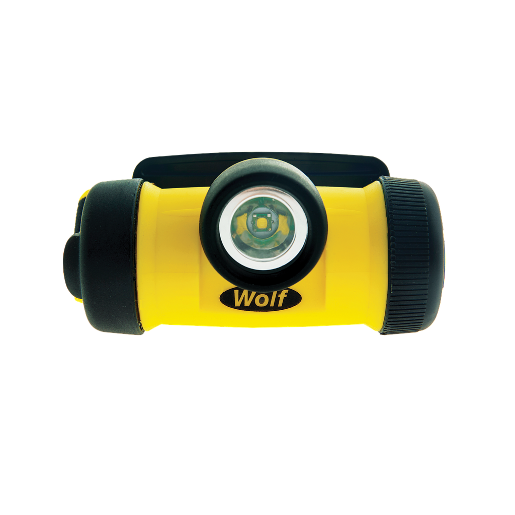 Wolf HT-400Z0, Explosion proof LED headlamp, ATEX certified for zone 0, incl. 3 AAA batteries, IMPA 330620