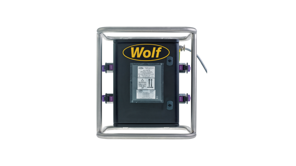 Wolf LL-214/T3 320VA/400VA Transformer 230 V, GRP enclosure fitted with 4 x 24VATX sockets, 15m input cable and plug