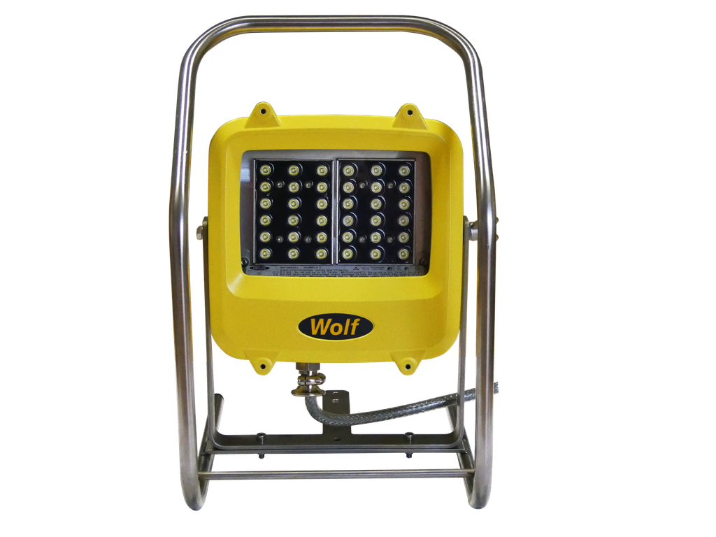 Wolf WF-300XL, ATEX LED schijnwerper, 24 V, met 10 m kabel, niet koppelbaar