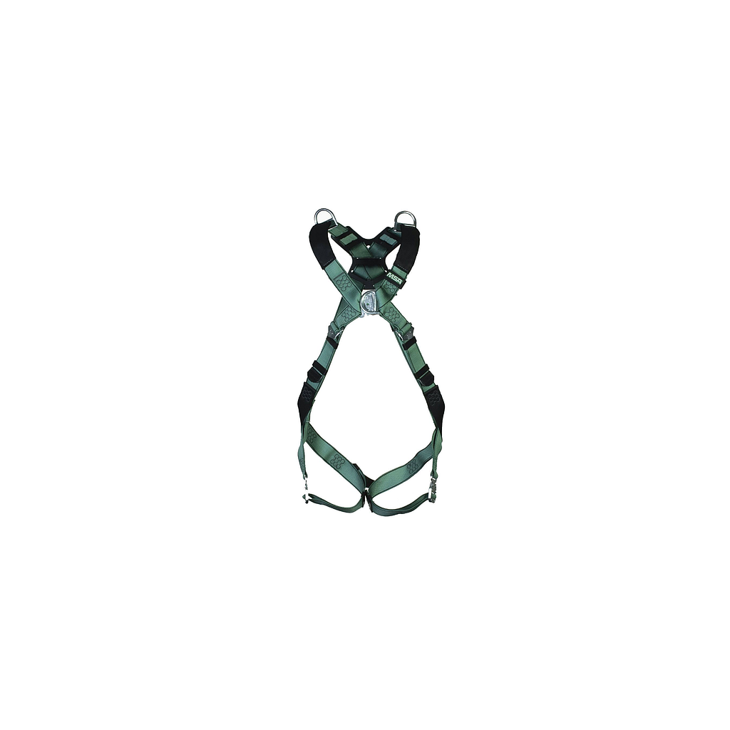 MSA V-form harness, Bayonet buckles, back - chest and shoulder-D-rings, Size XL, Part no 10206047, IMPA 311519