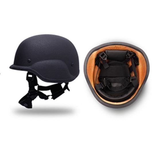 AP-Line Kogelvrije helm, PASGT ontwerp, Zwart, Goedkeuring NIJ IIIA .44, IMPA 310351