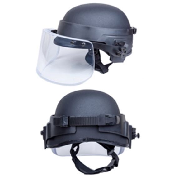 AP-Line Kogelvrij vizier voor kogelvrije helm, Goedgekeurd volgens NIJ IIIA 9mm, IMPA 310571
