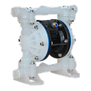 TETRA TDPK-15 PP/T, Pneumatische membraanpomp, polypropyleen frame, teflon membranen, in/uit 1/2", air inlet 3/8", IMPA 591611