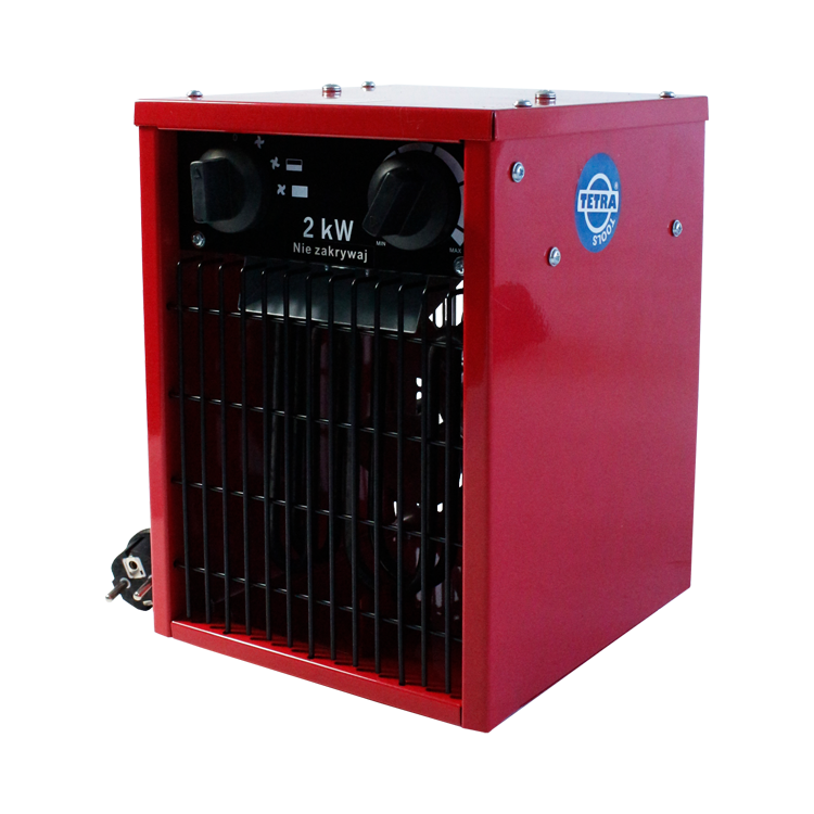 TETRA EH-20A, Verplaatsbare straalkachel, 230V 50/60 Hz, 2 kW, IP24, euro stekker, vierkant model
, IMPA 591531